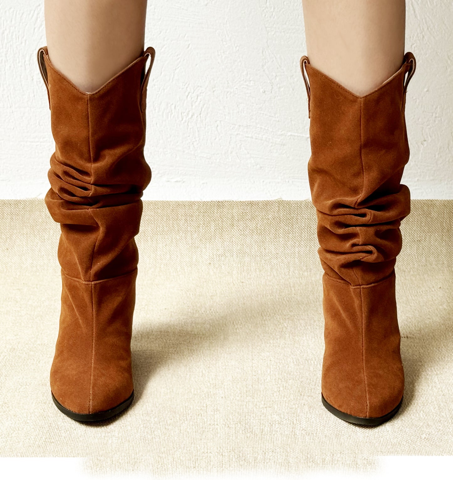 Mod 7799 Bota Slouchy Carnaza Cognac