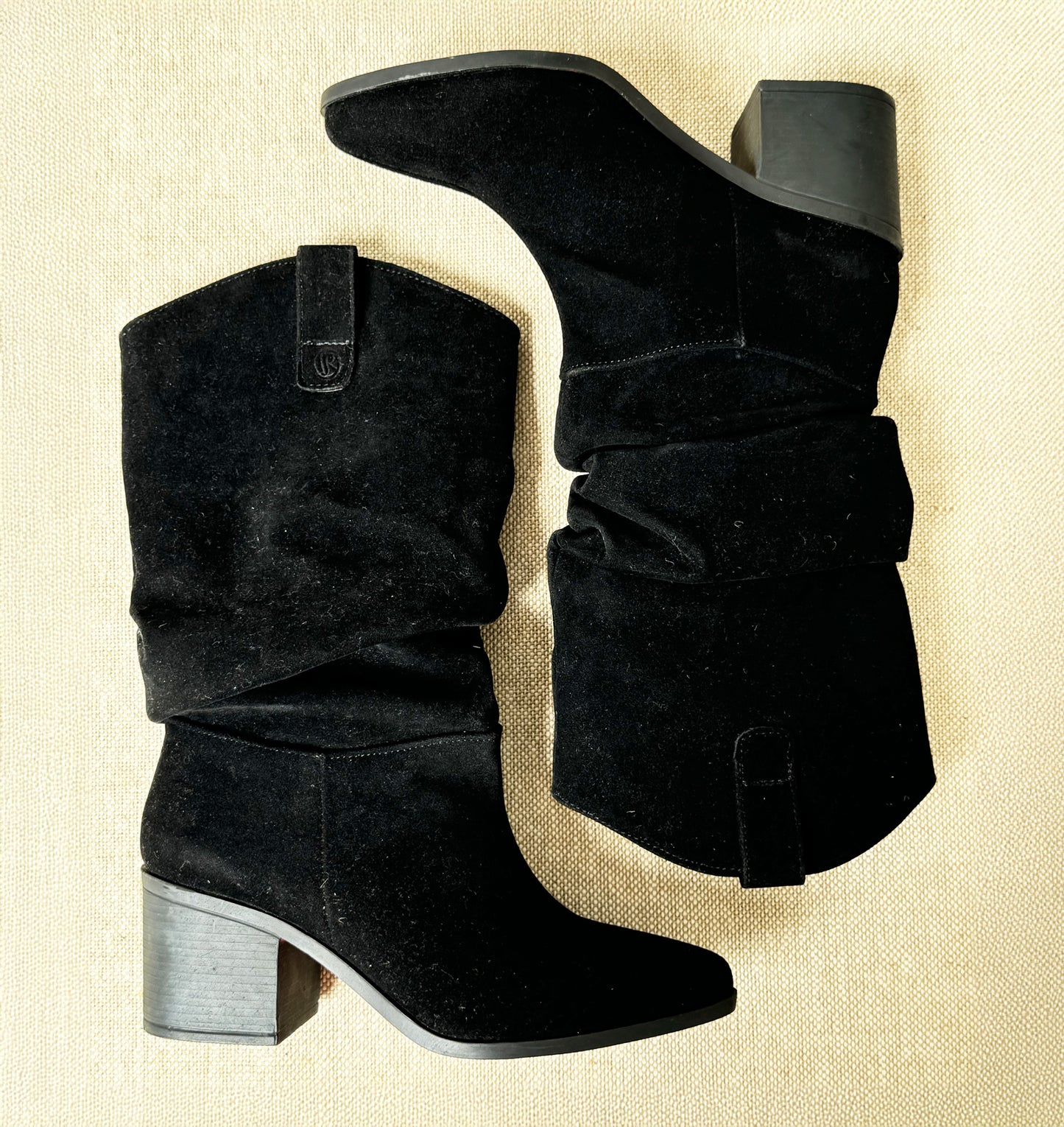 Mod 7799 Bota Slouchy Carnaza Negra