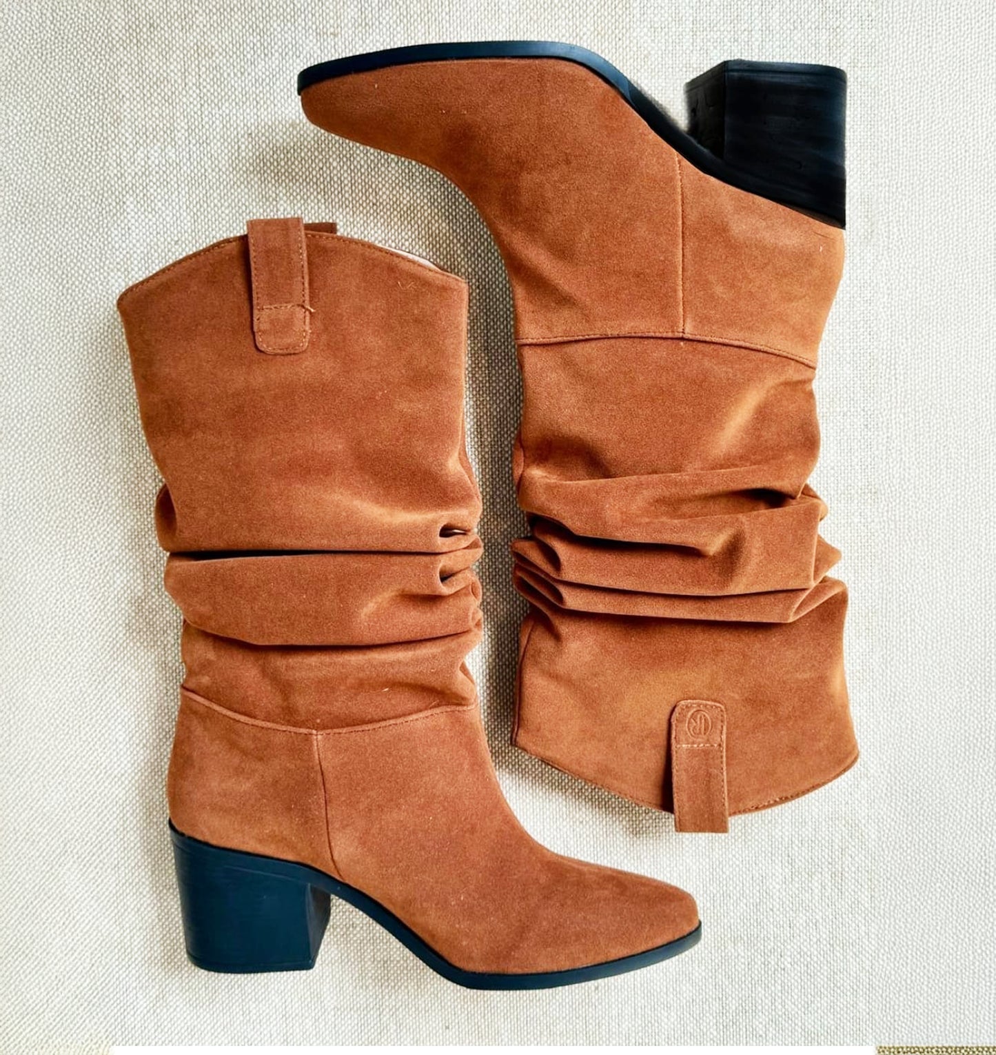 Mod 7799 Bota Slouchy Carnaza Cognac