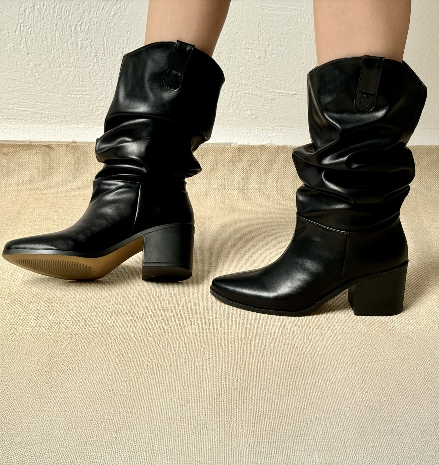 Mod 7799 Bota Slouchy Meztizo Negro