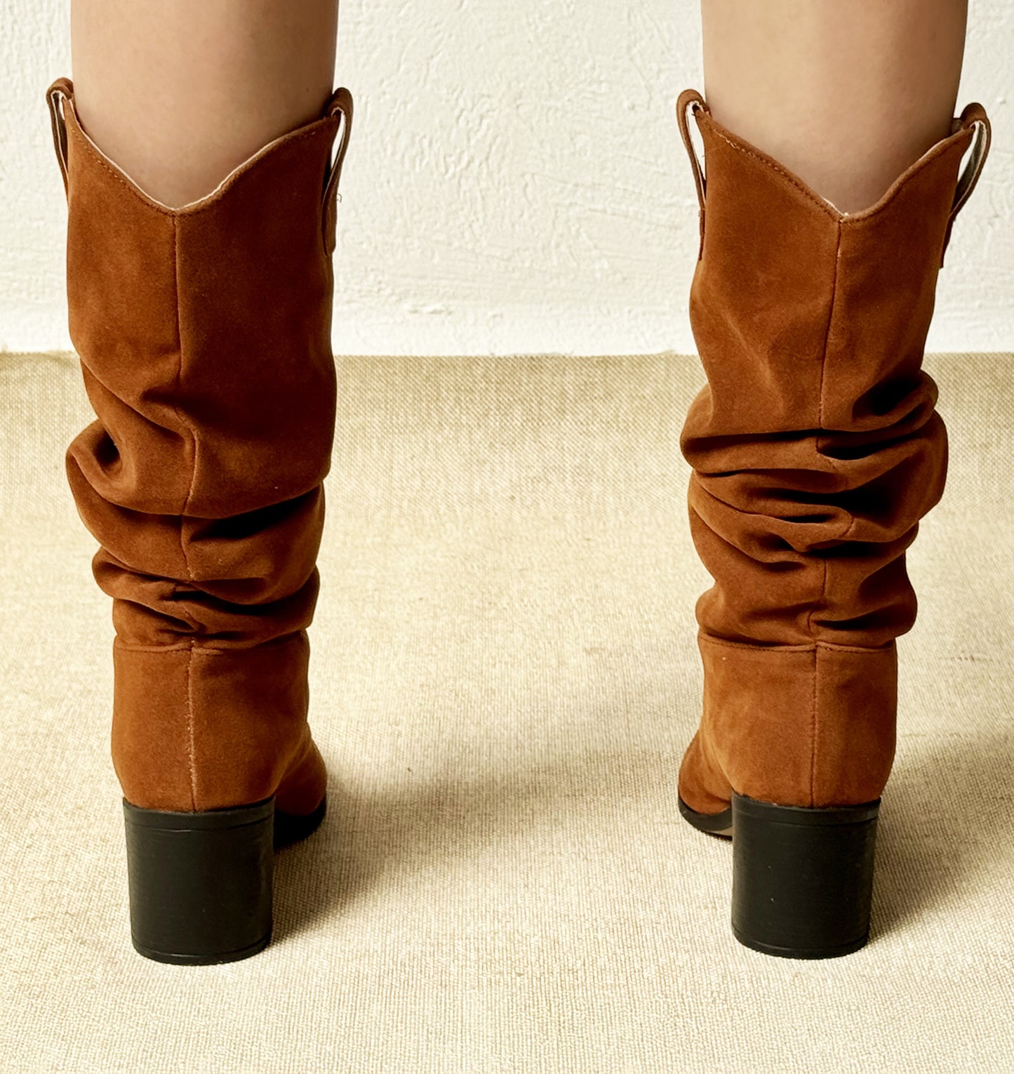 Mod 7799 Bota Slouchy Carnaza Cognac