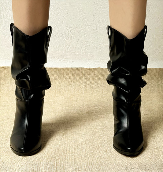 Mod 7799 Bota Slouchy Meztizo Negro