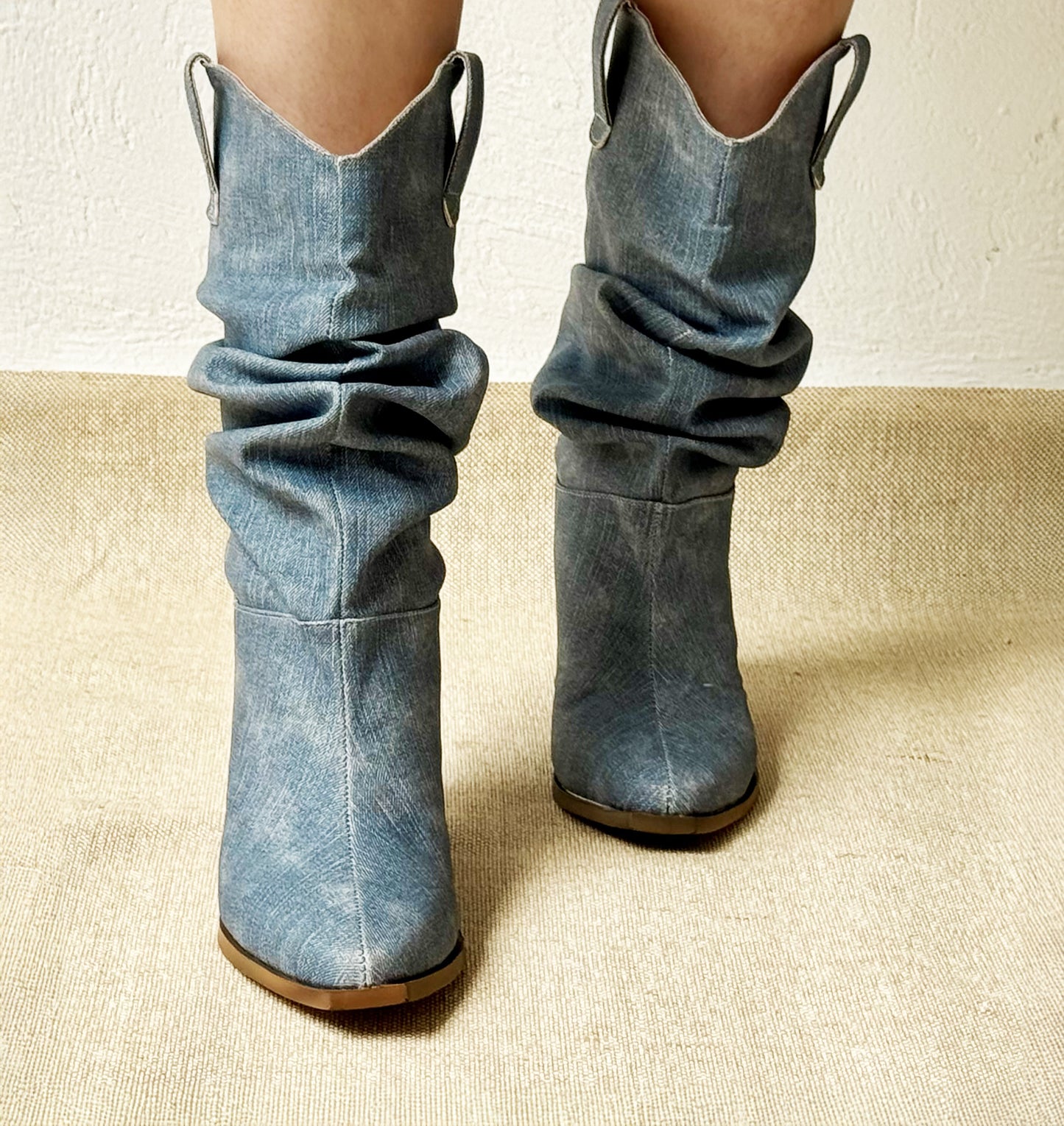Mod 7800 Bota Slouchy Denim Blue Light