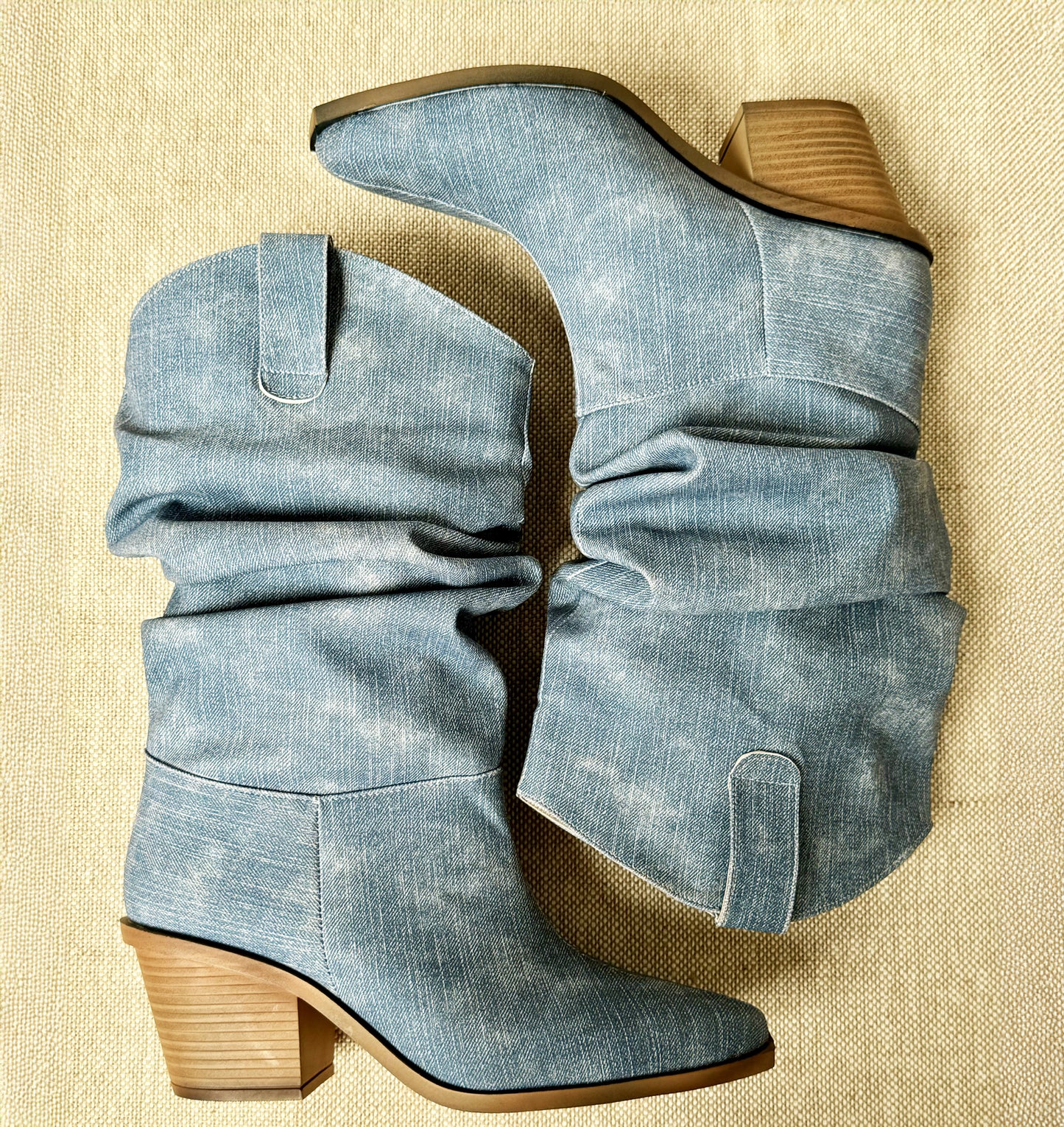 Mod 7800 Bota Slouchy Denim Blue Light
