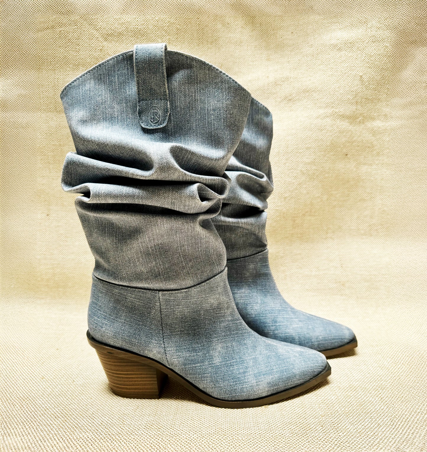 Mod 7800 Bota Slouchy Denim Blue Light