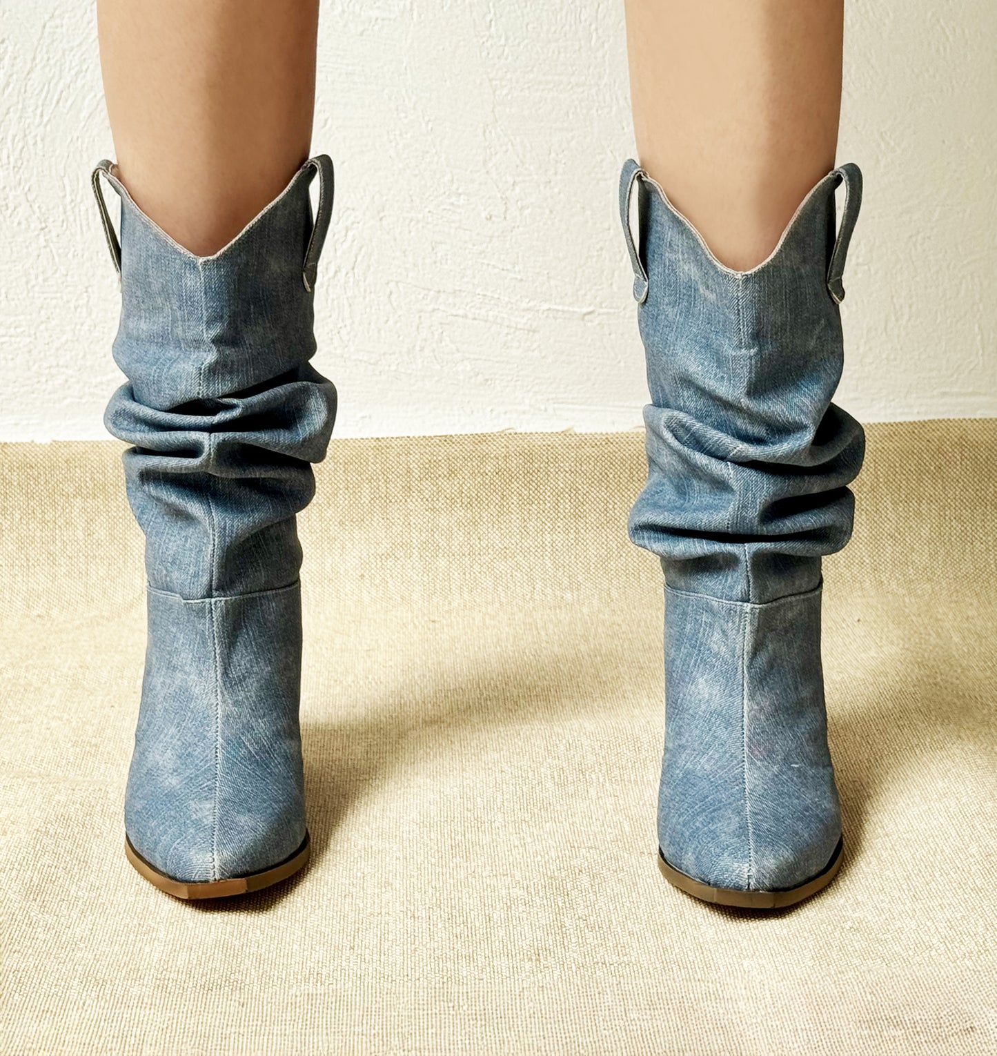 Mod 7800 Bota Slouchy Denim Blue Light